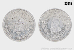 Marokko 500 Francs 1956 Sultan Mohammed V, Silber 900, 22,53 g, Zust. ...