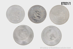 Dänemark Konvolut 5 Münzen, 1x 5 Kroner 1960, 1x 5 Kroner 1964, ...