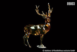 Swarovski Kristallfigur Hirsch, Jahresedition 2020 SCS, H 17 cm, Z 0, ...