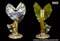 Loetz Wwe Klostermühle um 1904, seltene Blütenvase 'Jack in the ...