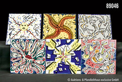 6 Salvador Dali Künstler-Wandfliesen aus der Serie "La Suite ...