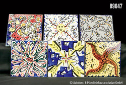 6 Salvador Dali Künstler-Wandfliesen aus der Serie "La Suite ...