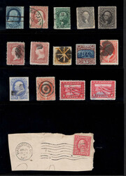 1857-1917, used balance lot, all certified (Scott 26//499), includes ...
