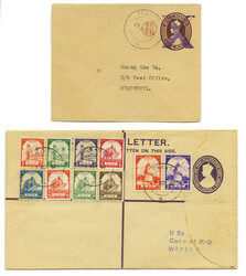 Japanese Occupation of Burma and Malaya, 1943-44, six covers, ...
