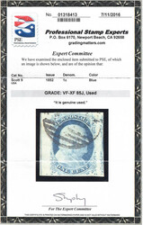 1852, 1¢ Franklin, blue, type IV (Scott 9), what a lovely stamp! a ...