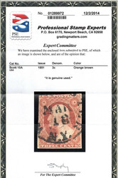 1851-57, 3¢ Washington, a group of 4 (Scott 10A, 11A, 26), neat ...