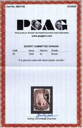 1859, 5¢ Jefferson, brown, type I (Scott 29), fresh bright color, ...