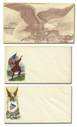 C. 1861, Civil War patriotic covers, a selection of 17 different ...