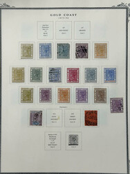 Gold Coast, 1875-1957, an extensive mint and used collection, ...