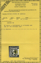 1879, 15¢ Webster, red orange, A.B.N.C. printing (Scott 189), fresh ...