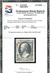 1879, 30¢ Hamilton, full black, A.B.N.C. printing (Scott 190), o.g., ...