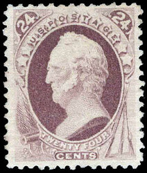 1880, 24¢ Scott, dark violet, A.B.N.C. "Soft Paper" Special Printing ...