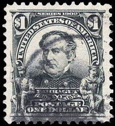 1903, $1 Farragut, black (Scott 311), gorgeous centering, Extremely ...