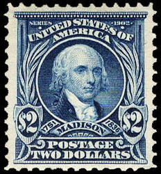 1903, $2 Madison, dark blue (Scott 312), o.g., hinged, Very Fine to ...