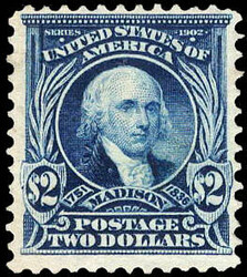 1903, $2 Madison, dark blue (Scott 312), regummed, Fine, with 2024 P ...