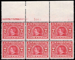 1909, 2¢ Alaska-Yukon (Scott 370), plate block of 6, o.g., never ...