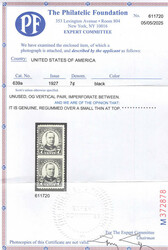 1927, 7¢ McKinley, rotary press printing, vertical pair, imperf. ...