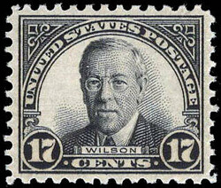 1931, 17¢ Wilson, rotary press printing (Scott 697), o.g., never ...