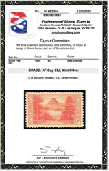 1934, 9¢ Glacier National Park, perforated (Scott 748), o.g., never ...