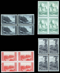 1935, National Parks, imperf., 1¢ to 10¢ complete (Scott 756-765), ...