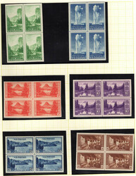 1935, National Parks, imperf., 1¢ to 10¢ complete (Scott 756-765), ...