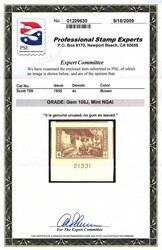 1935, 4¢ Mesa Verde National Park, imperf. (Scott 759), plate number ...