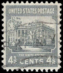 1938, Presidential Issue, 4½¢ White House (Scott 809), Superb, with ...