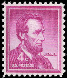 1954, Liberty Issue, 4¢ Lincoln, dry printing (Scott 1036a), o.g., ...