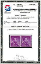 1958, Liberty Issue, 4¢ Lincoln, horizontal coil, large perf. holes, ...