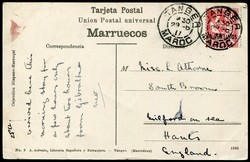 6165: Tanger Britische Post - Postkarten