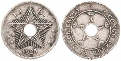 Belgian Congo, Colony, Albert I, 10 Centimes Copper-Nickel 1925/4, ...