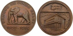 Belgian Congo, Colony, Baudouin I, Medal in Bronze 1959 by De Greef, ...