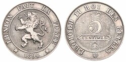 40.40.120.20: Europe - Belgium - Kingdom of Belgium - Leopold II, 1831 - 1865