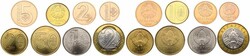 Belarus, Republic, 1, 2, 5, 10, 20, 50 Kapeyek &amp; 1, 2 Rubles 2009 ...
