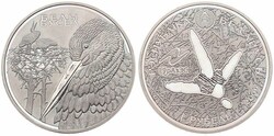 Belarus, Republic, 1 Rouble Copper-Nickel 2009, White Stork, KM 327, ...