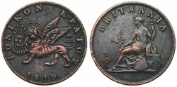 Ionian Islands, British Administration, 2 Lepta Copper 1819, ...