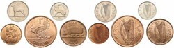 Ireland, Republic, 1/4, 1/2, 1, 3 & 6 Pence 1966, Various Animal ...