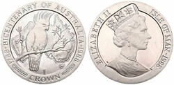 Isle of Man, British Dependency, Elizabeth II, 1 Crown Copper-Nickel ...