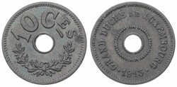 Luxembourg, Grand Duchy, Marie Adelaide, 10 Centimes Zinc 1915, Value ...