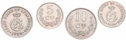 Luxembourg, Grand Duchy, Charlotte, 5 & 10 Centimes Copper-Nickel ...