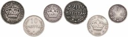 Crete, Greek Administration, Prince George, 5, 10 &amp; 20 Lepta ...