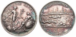 Netherlands, Token in Silver 1712 by Van Berckel, Construction of the ...