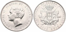 Portugal, Kingdom, Manuel II, 1000 Reis Silver 1910, Peninsular War ...
