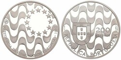 Portugal, Republic, 200 Escudos Silver 1992, Presidency of the ...