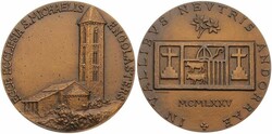 Andorra, Principality, Medal in Bronze 1975 by Teruggi, Ecce Ecclesia ...