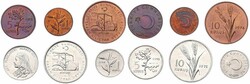 Turkey, Republic, Good lot with 6 different older circulation type ...