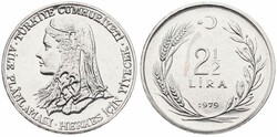 Turkey, Republic, 2-1/2 Lira Stainless Steel 1979, F.A.O. - Anatolic ...