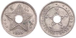 Belgian Congo, Colony, Albert I, 5 Centimes Copper-Nickel 1925, ...