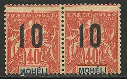 MOHELI - * - N°20A - 10 s/40c - chiffres épais - TàN - TB
