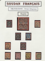 SOUDAN - O - Lots de plus de 100 oblitérations s/ détachés ...